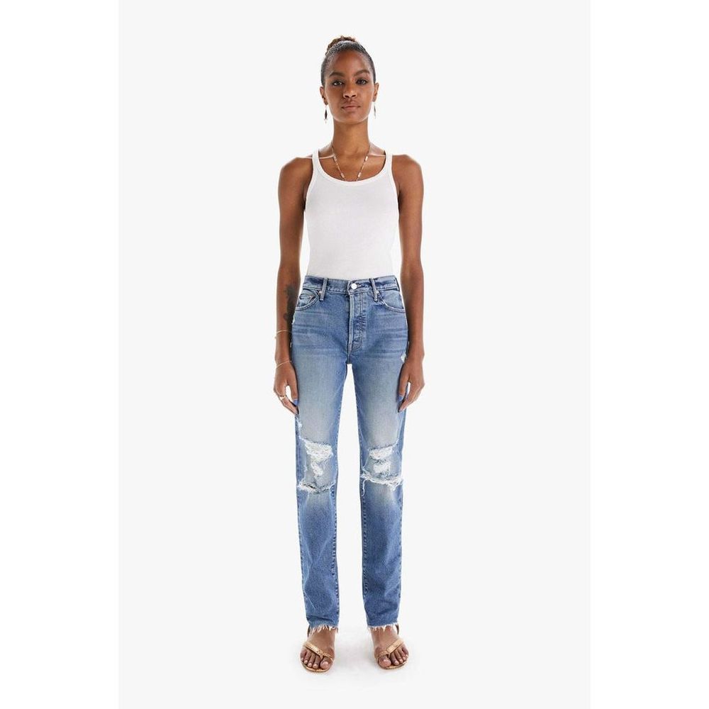 NWT Mother Denim Trickster Skimp Fray Jeans Size 29 - Picture 1 of 9